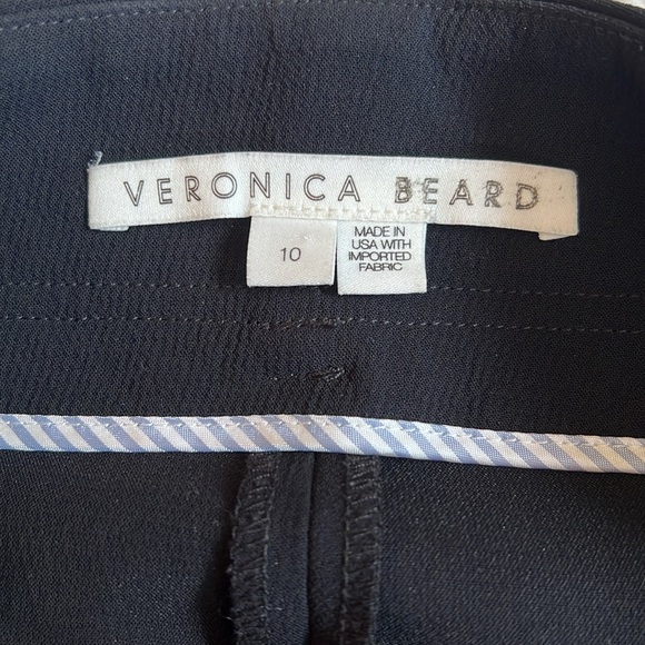 Veronica Beard Manisha Pants Black 10 Elastic Hem Snaps - Picture 4 of 13